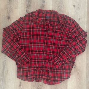 J. Crew Red Plaid Flannel Shirt